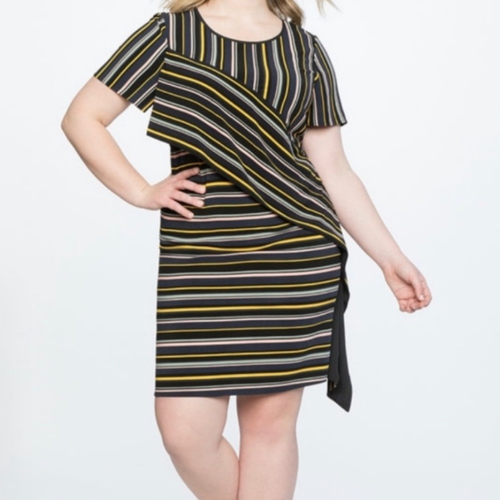 Eloquii Draped Easy Tee Dress